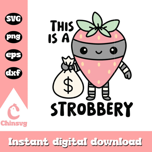 This is a strobbery design svg, positive quote svg, trending svg
