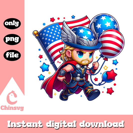 Thor 4th of july png, Thor happy independence day png
