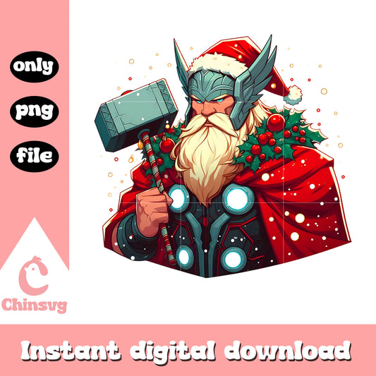 Thor avengers heros santa claus png, the avengers png