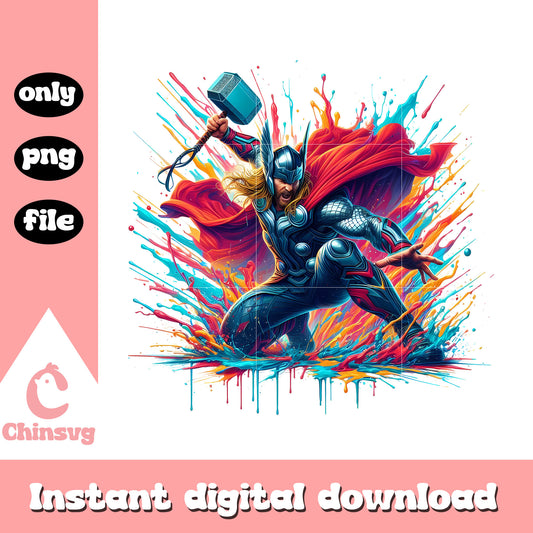 Thor avengers members colorful design png, avengers infinity war png