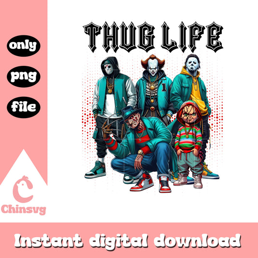 Thug life characters halloween png, horror story characters png