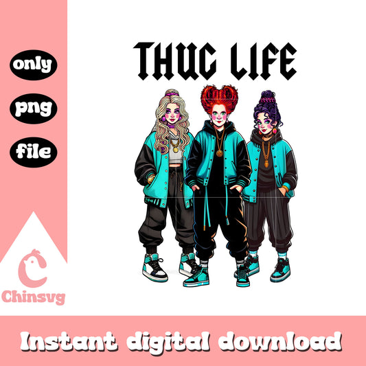 Thug life design png, hocus pocus the sanderson sisters png