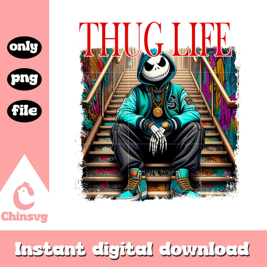 Thug life jack skellington gangster png, jack skellington movie png 