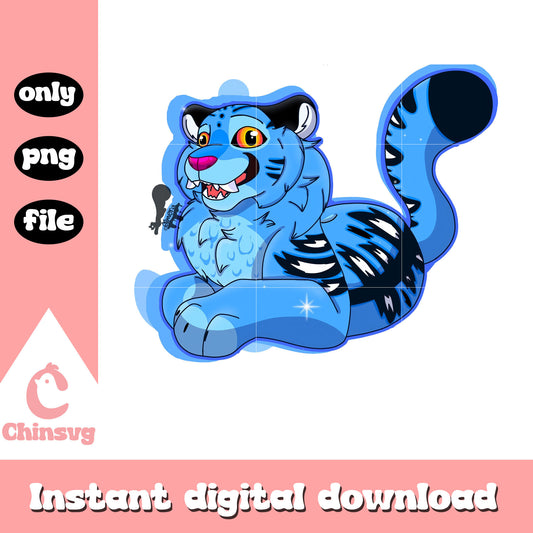 Tiger cosplay demon derpy design png, kpop hunters movie png