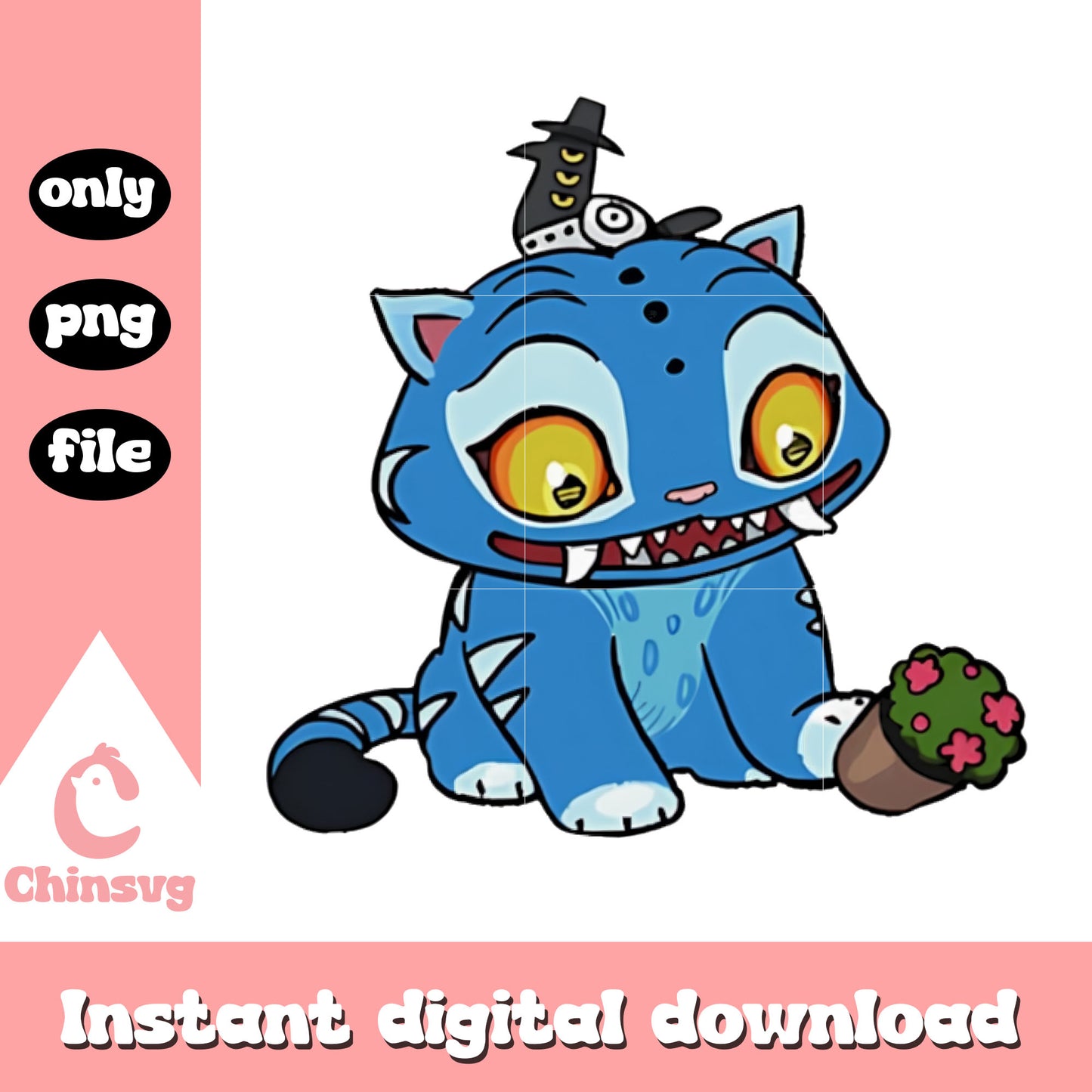 Tiger derpy hunters design png, sussy bird png, demon hunters png