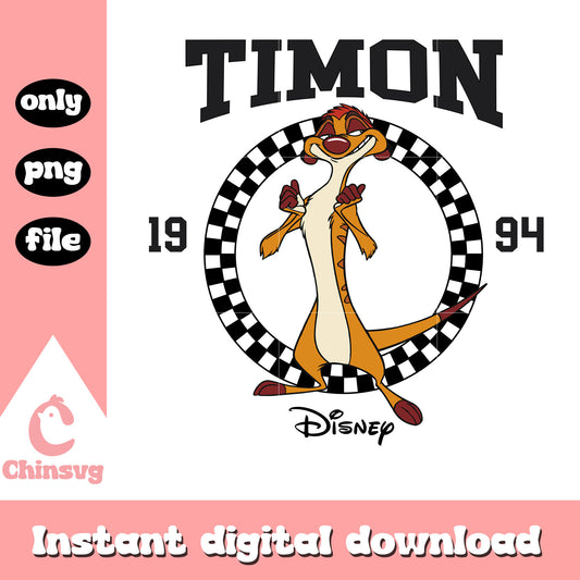 Timon 1994 disney circle logo png, timon disney 1994 png
