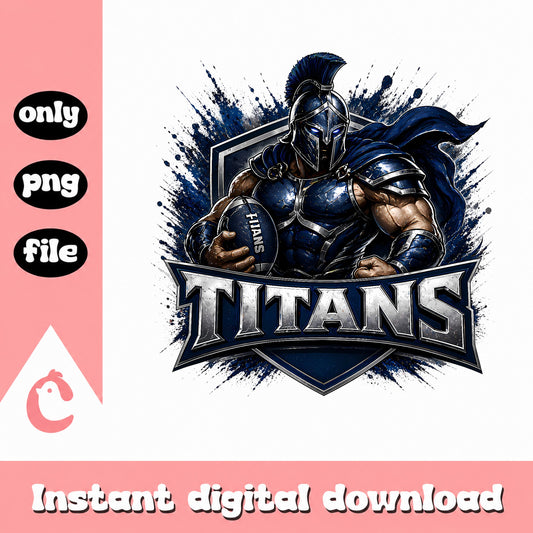 Titans Football Mascot PNG, Spartan Warrior Sports PNG, Team Logo PNG
