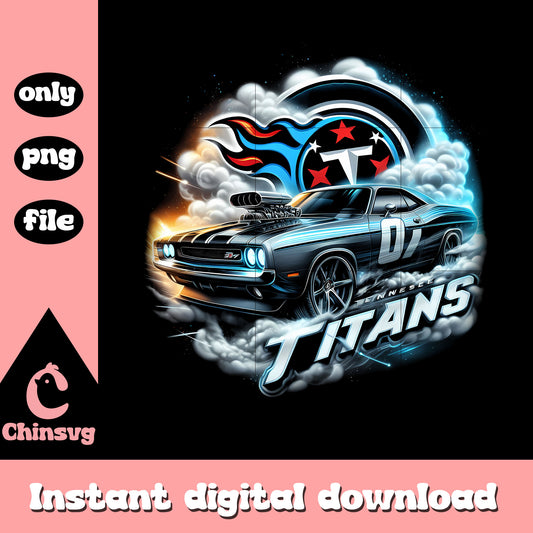 Titans nfl car muscle png, Tennessee Titans team png