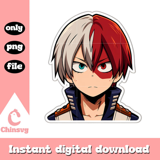 Todoroki clipping png, My Hero Academia png, Todoroki png