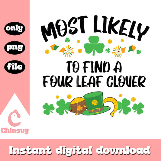 To find a four leaf clover png, saint patricks day facts png