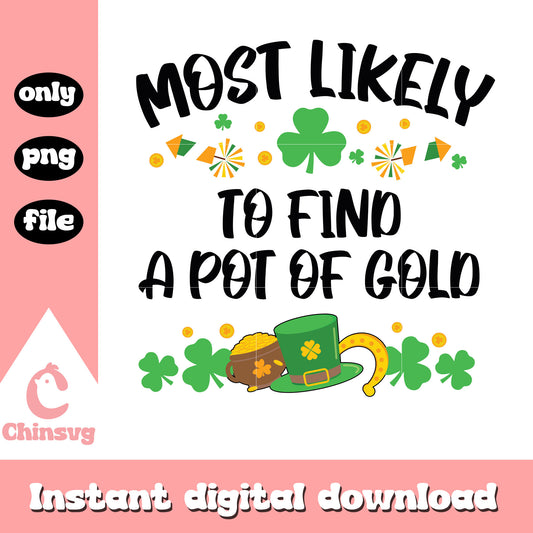 To find a pot of gold png, saint patricks day facts png