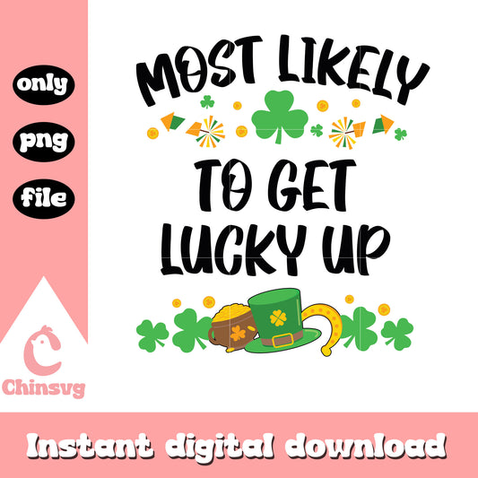 To get lucky up png, st patrick's day parade chicago png