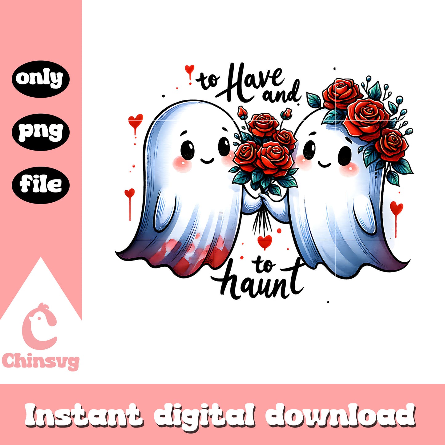 To have and to haunt design png, halloween ghost png