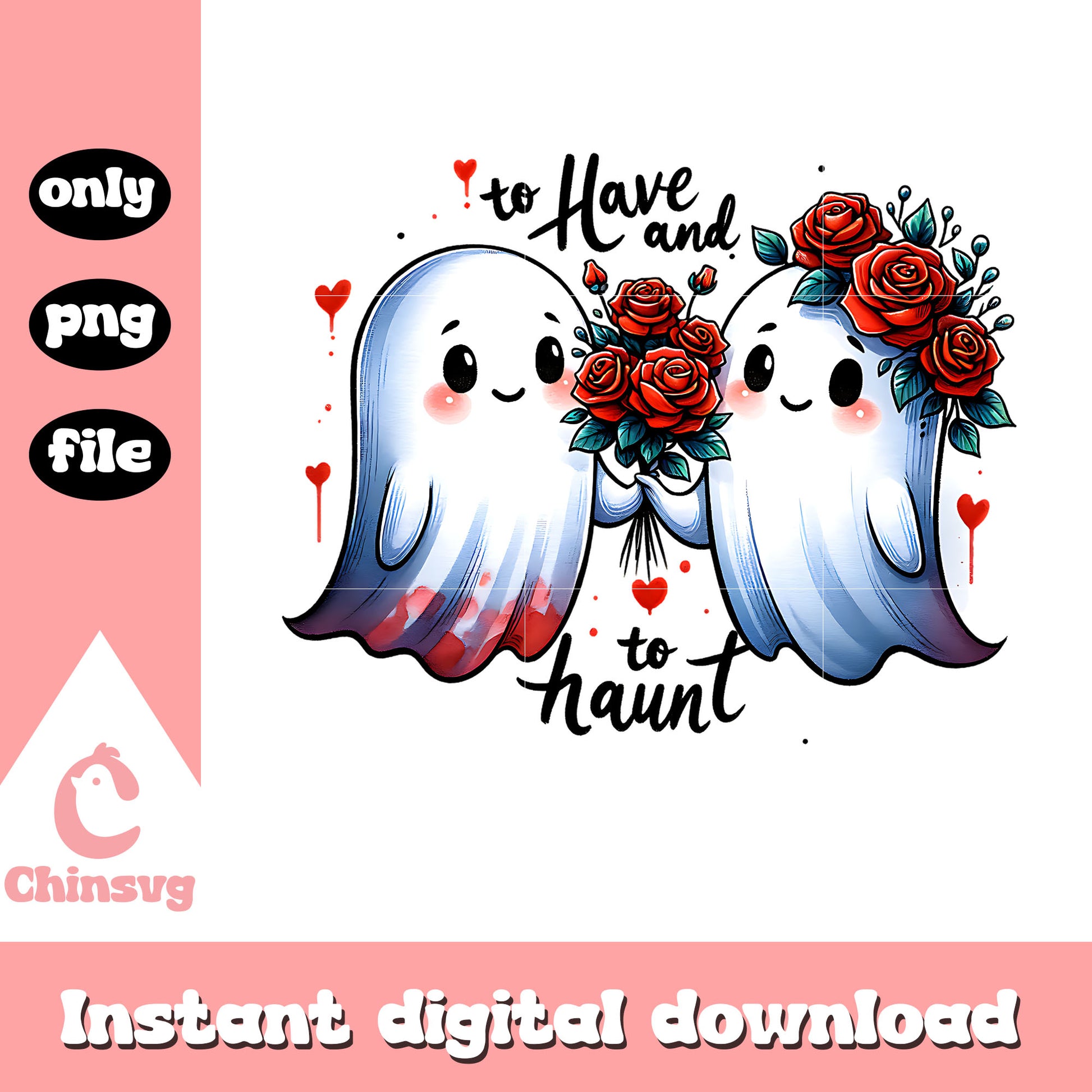 To have and to haunt design png, halloween ghost png