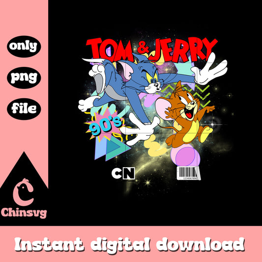 Tom and jerry 90s characters clipart design png, tom and jerry png