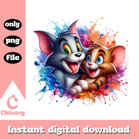Tom and jerry cartoon cast design png, tom and jerry png