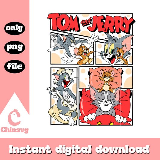 Tom and jerry characters story design png, clipart tom and jerry png