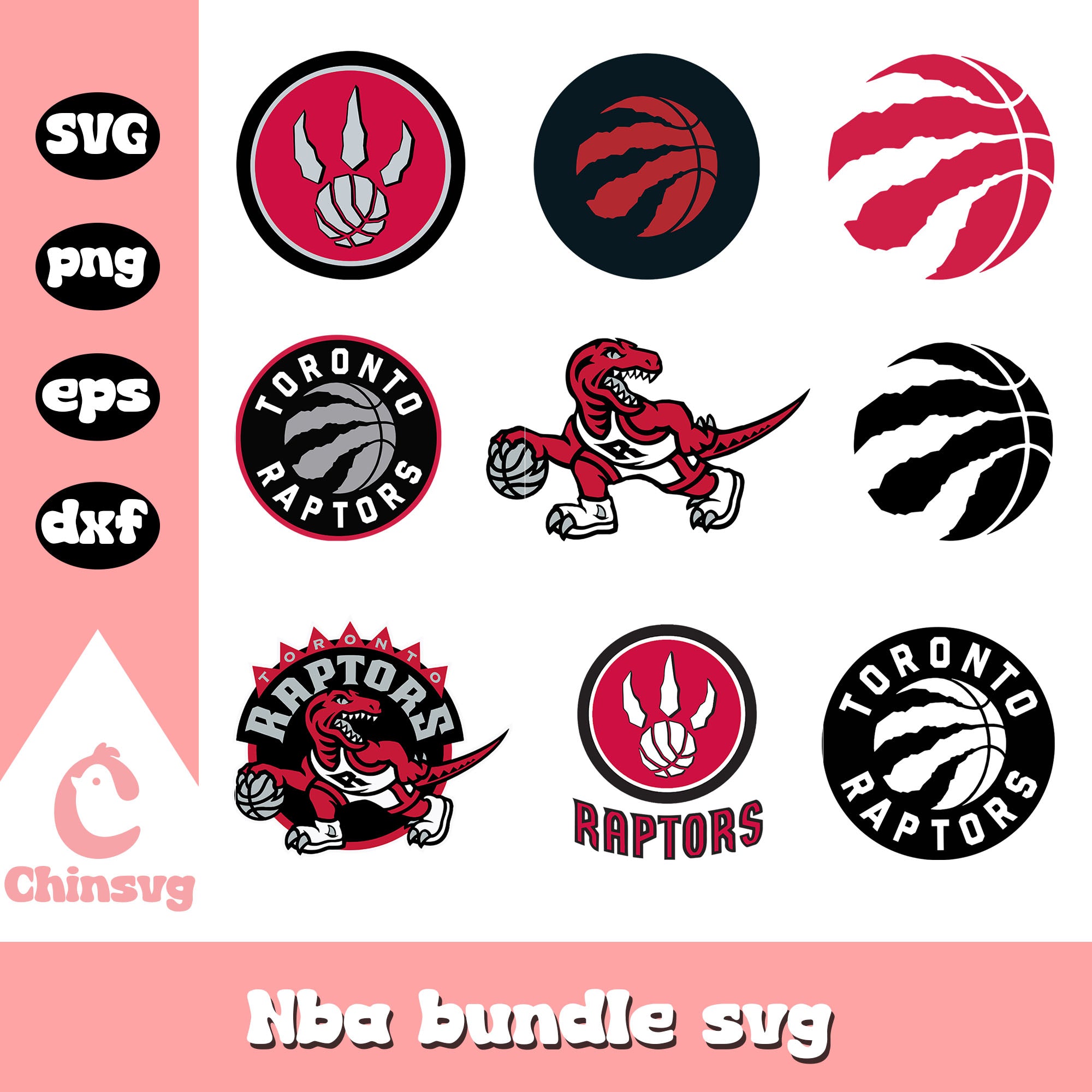 Toronto Raptors Vector Toronto Raptors logo design bundle svg, Toronto Raptors svg – Chinsvg