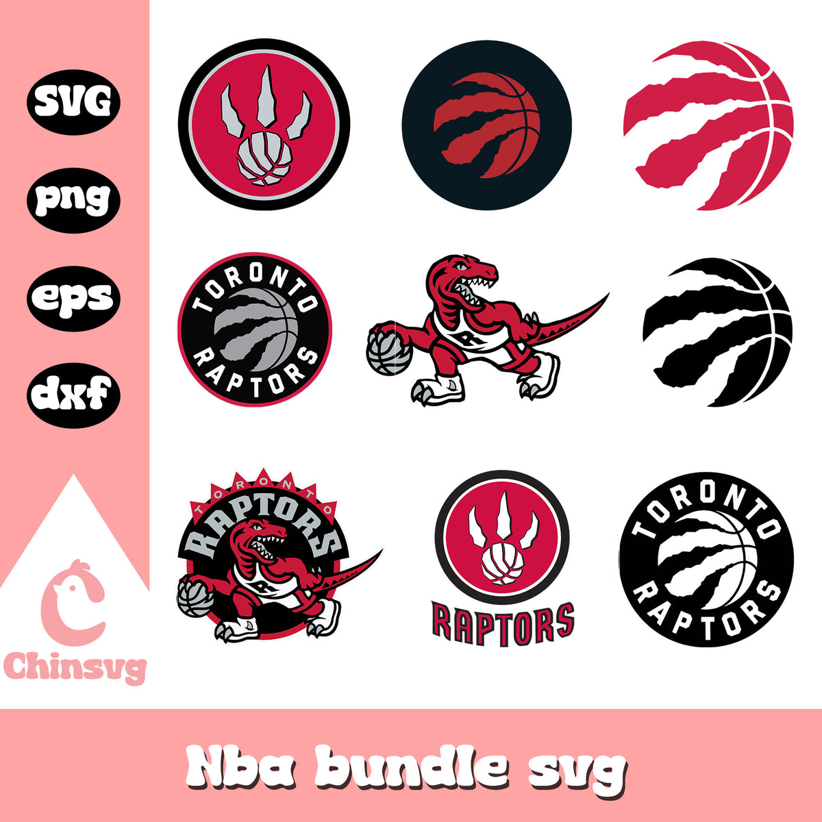 Toronto Raptors logo design bundle svg, Toronto Raptors svg – Chinsvg