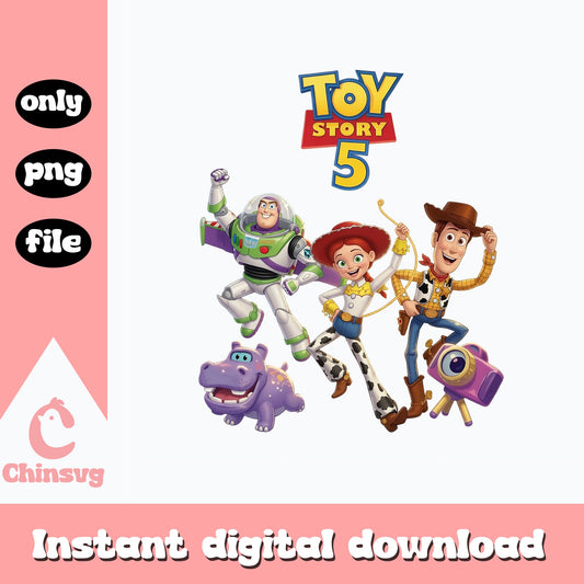 Toy Story 5 Characters PNG, Buzz Woody Jessie PNG, Disney PNG