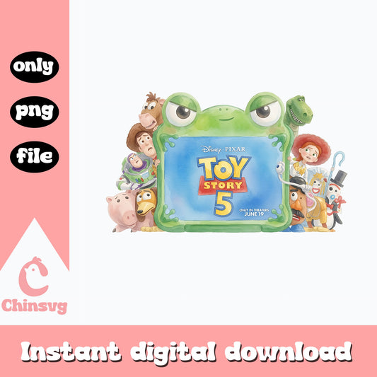 Toy Story 5 Characters PNG, Disney Pixar Clipart, Woody Buzz PNG