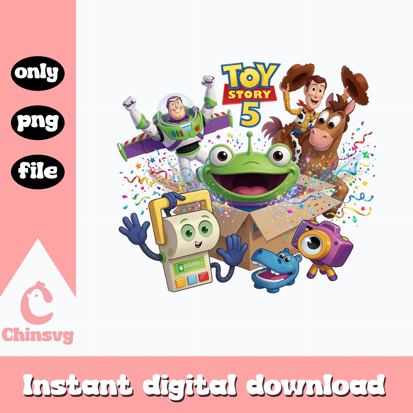 Toy Story 5 Characters PNG, Disney Pixar PNG, Buzz Woody PNG
