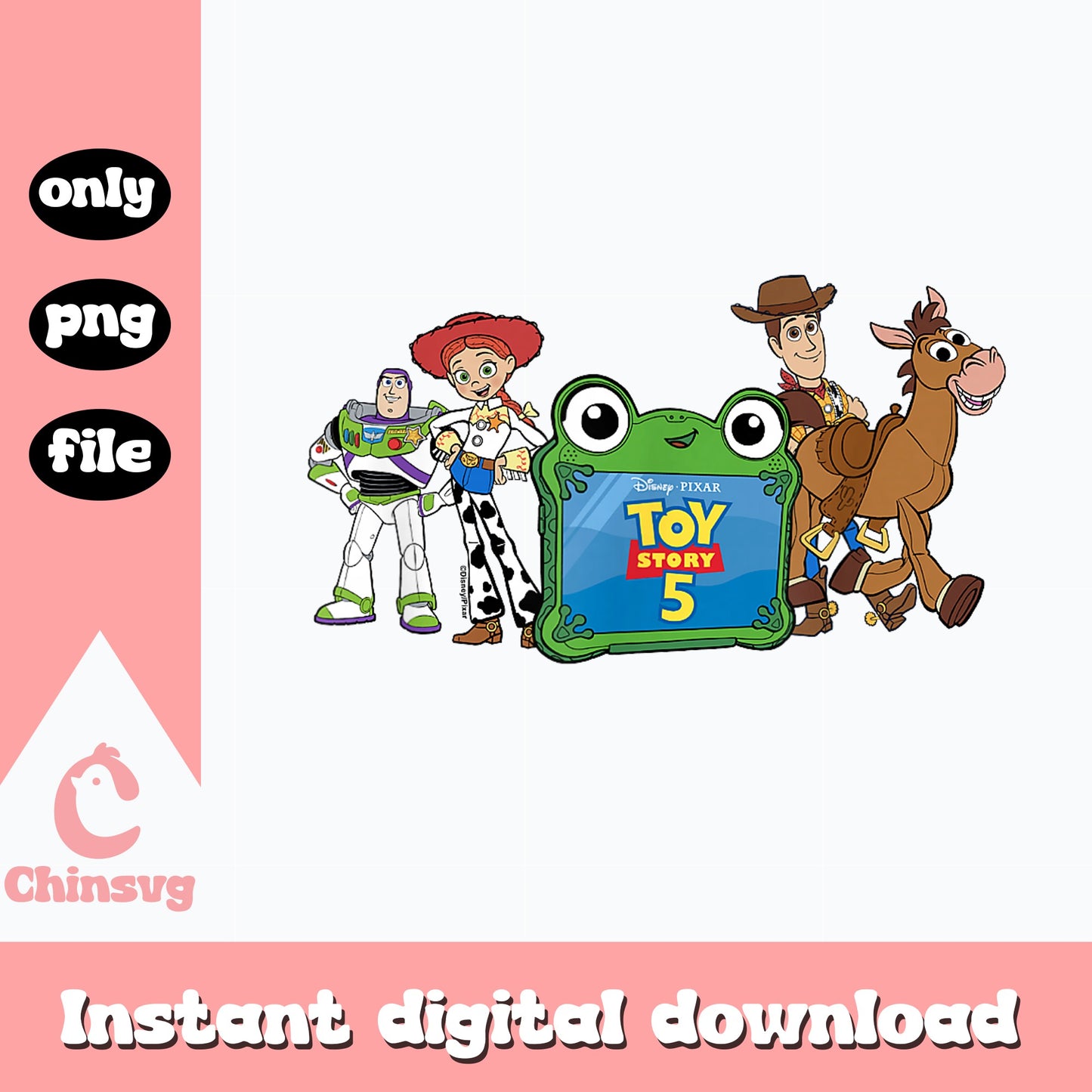 Toy Story 5 Characters PNG, Disney Pixar Toy Story PNG, Woody Buzz PNG