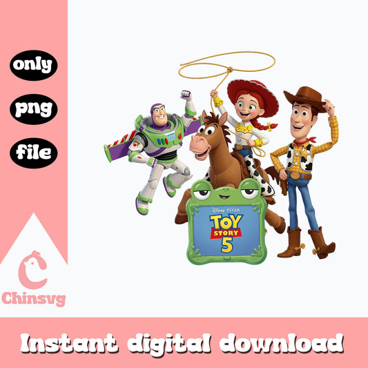 Toy Story 5 Characters PNG, Disney Pixar Woody Buzz, Clipart PNG