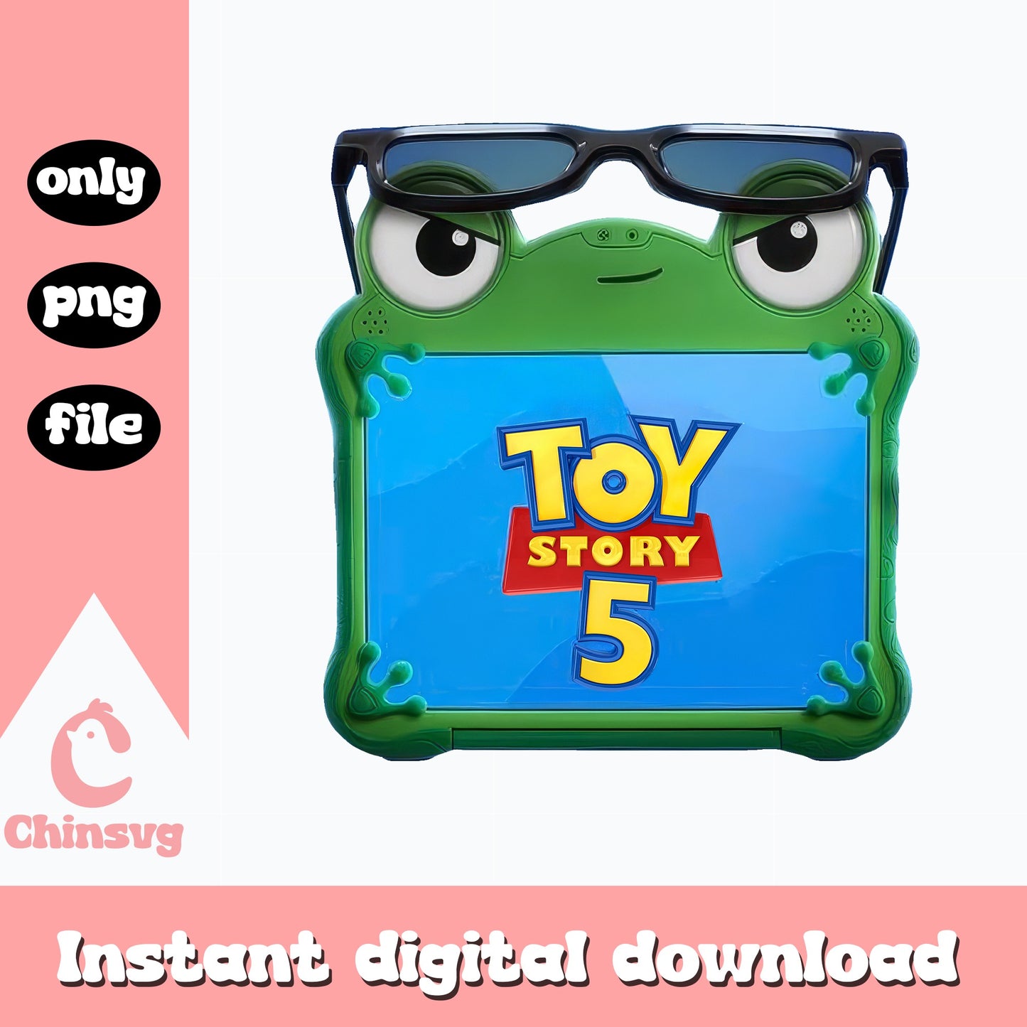 Toy Story 5 Frog Tablet PNG, Disney Pixar PNG, Kids PNG