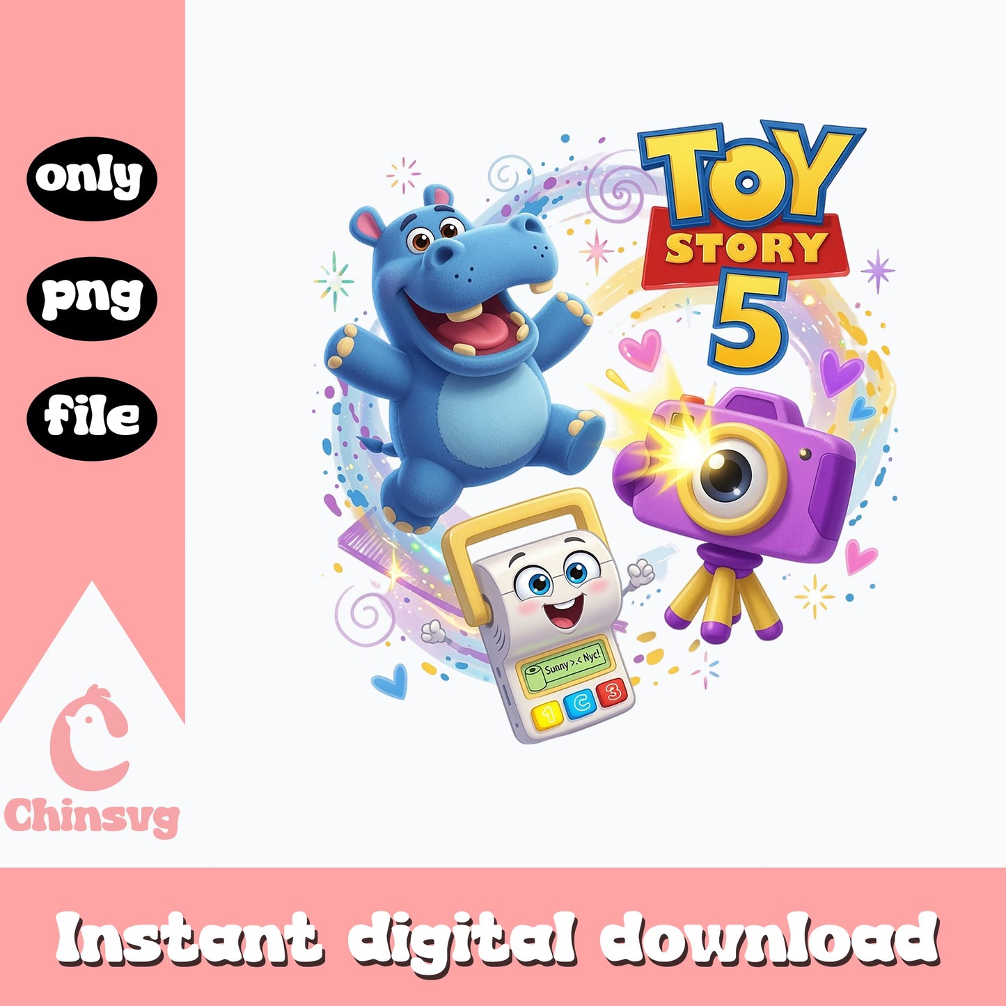 Toy Story 5 New Characters PNG, Disney Pixar PNG, Kids PNG