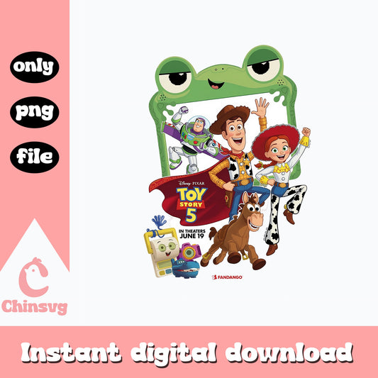 Toy Story 5 PNG, Woody Buzz Lightyear Disney Pixar PNG, Kids PNG