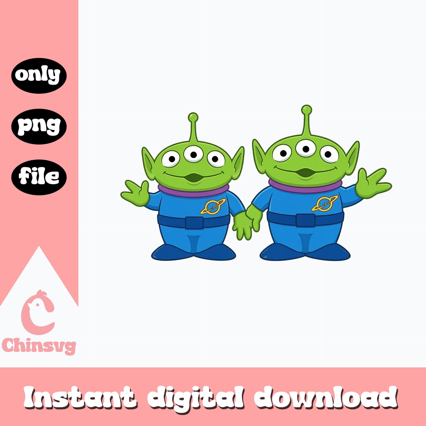 Toy Story Aliens PNG, Little Green Men PNG, Disney Pixar PNG