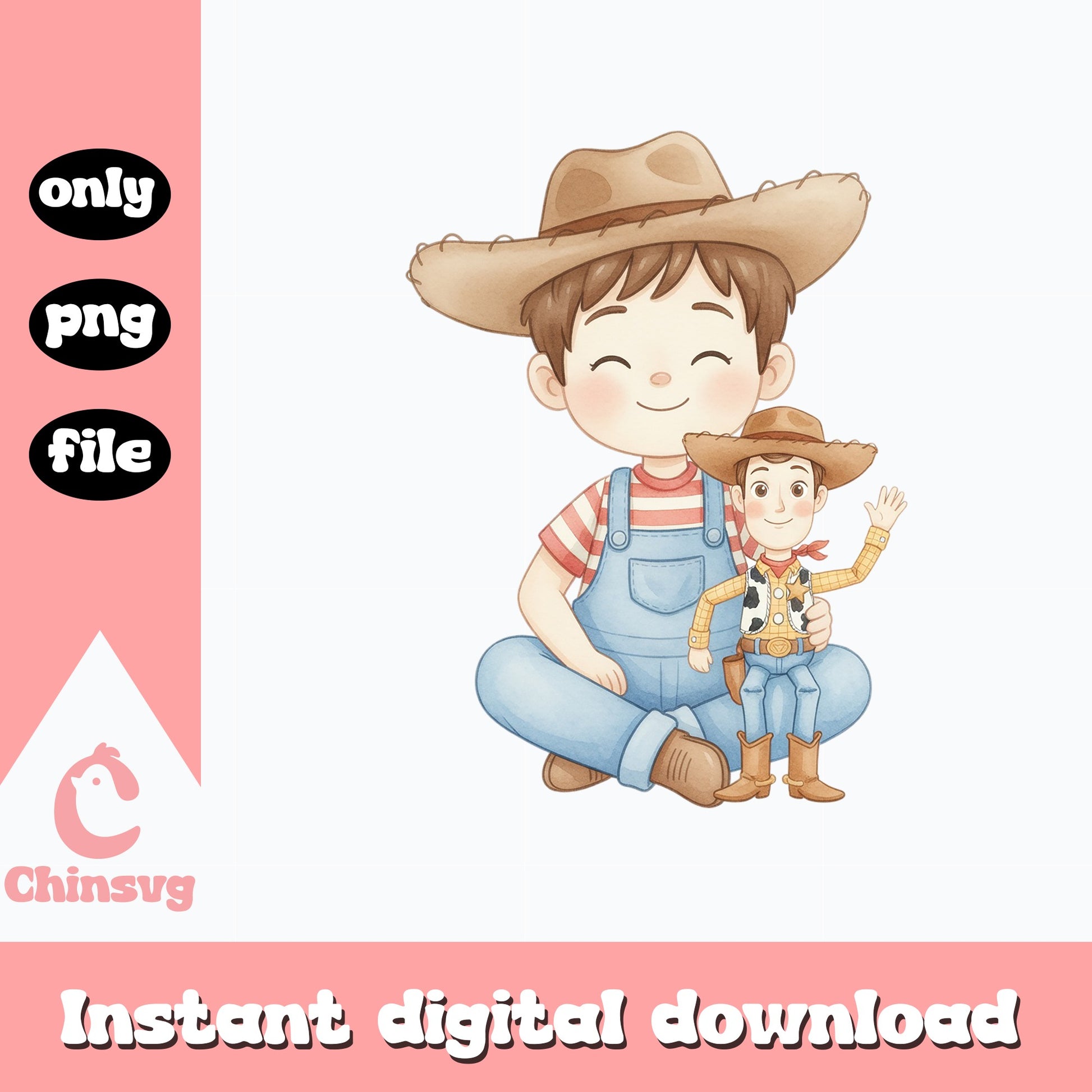 Toy Story Andy And Woody Clipart PNG, Disney Pixar PNG, Kids PNG