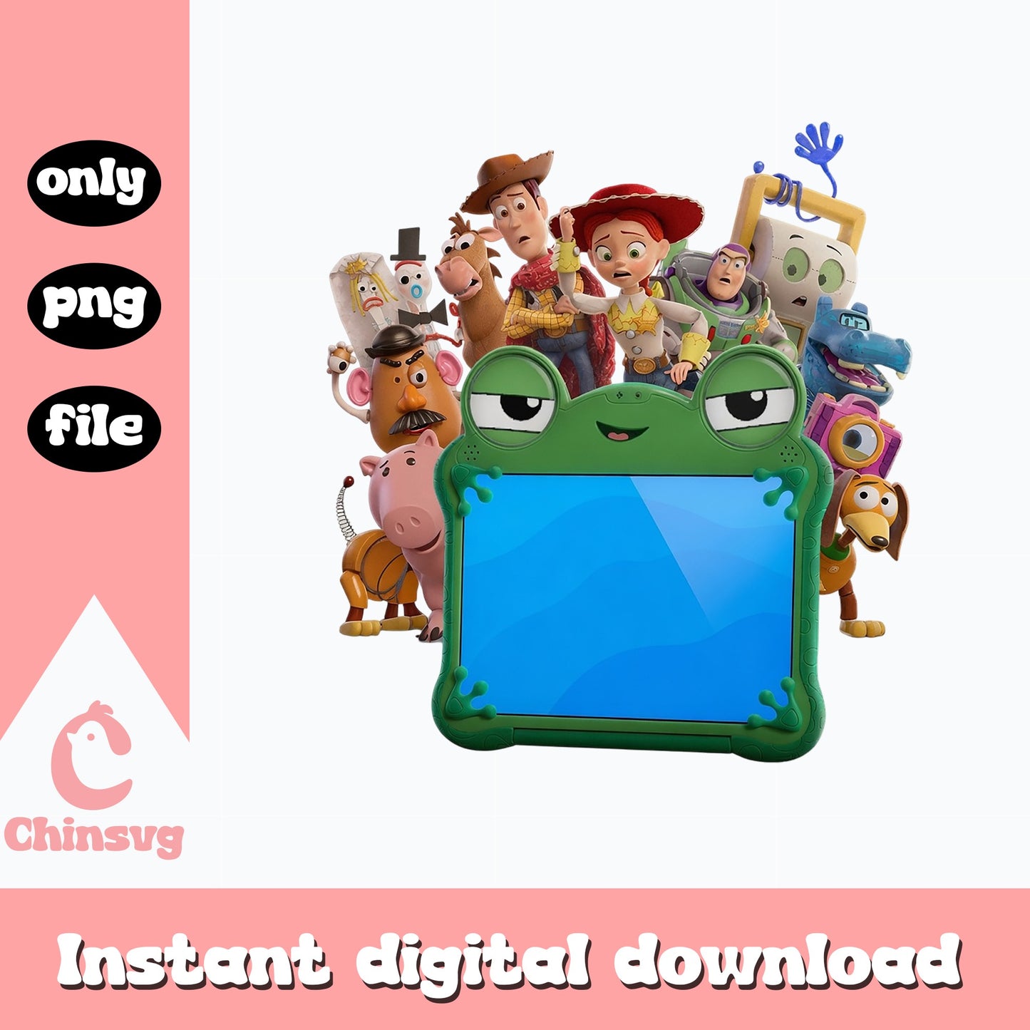 Toy Story Characters Bundle PNG, Disney Pixar PNG, Woody Buzz PNG