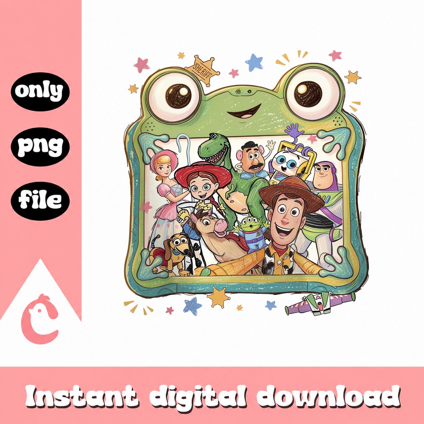 Toy Story Characters PNG Bundle, Disney Pixar Clipart, PNG File