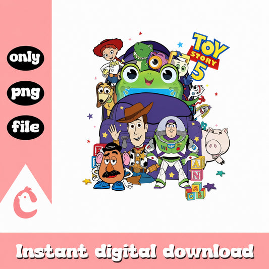 Toy Story Characters PNG Bundle, Disney Pixar PNG, Birthday PNG