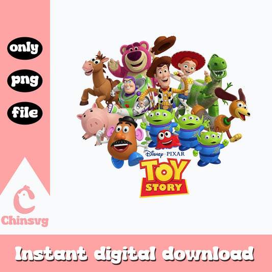 Toy Story Characters PNG, Disney Pixar PNG, Woody Buzz PNG