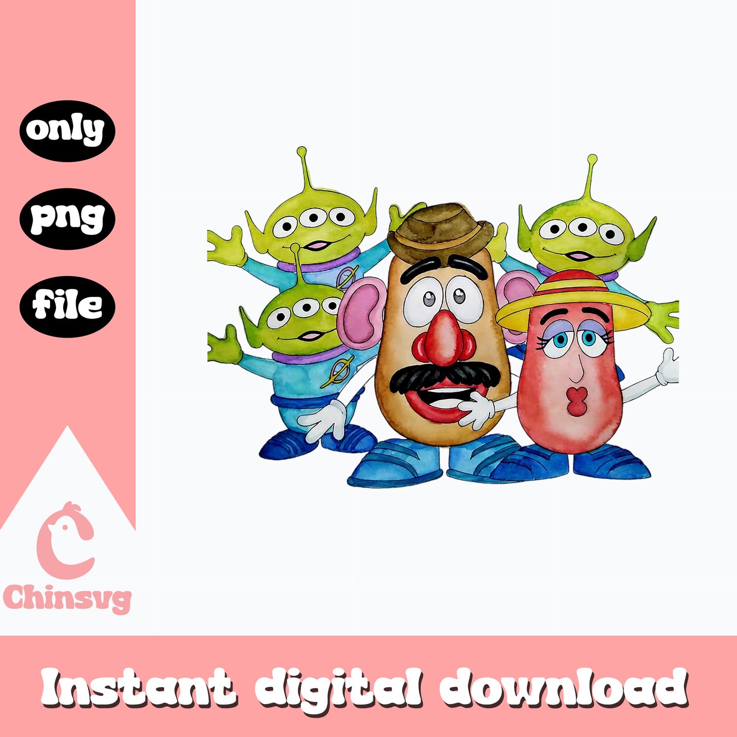 Toy Story Characters PNG, Mr Potato Head PNG, Disney Pixar PNG