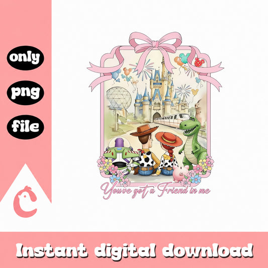 Toy Story Disney Castle PNG, You've Got A Friend In Me, PNG File