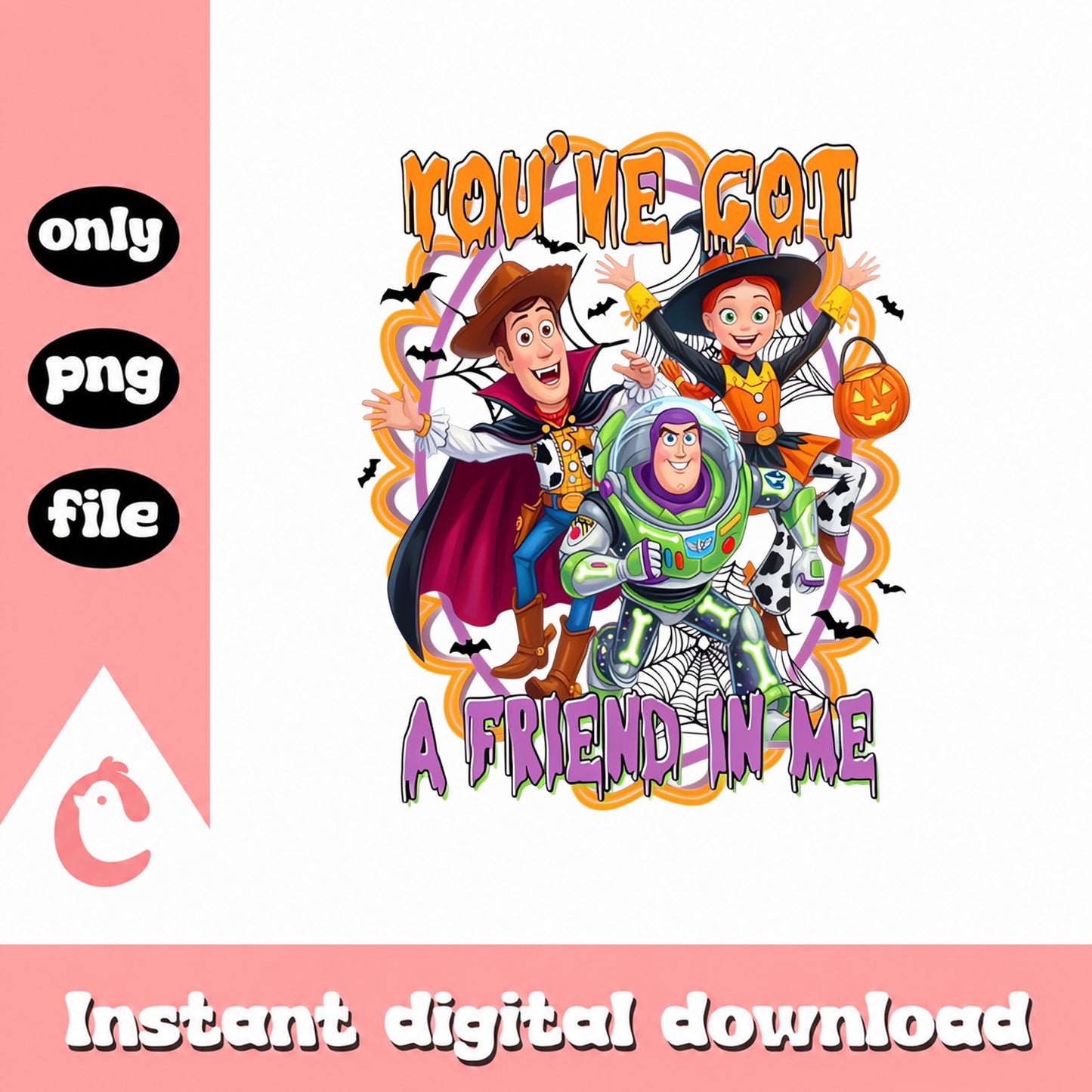 Toy Story Halloween PNG Bundle, Woody Buzz Lightyear, Halloween PNG