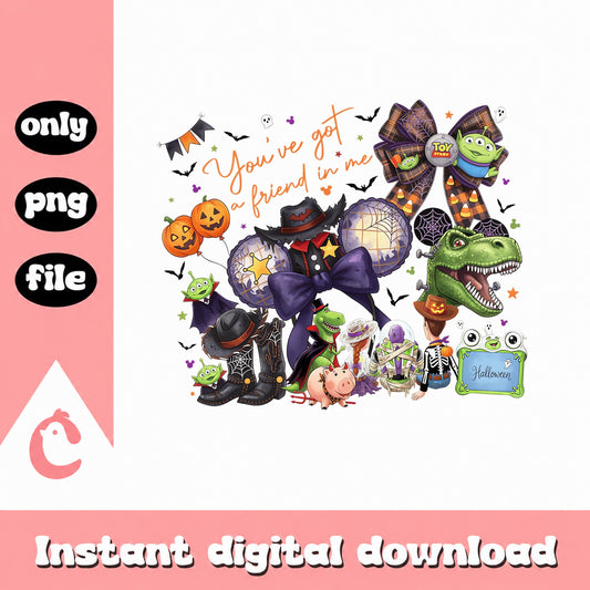 Toy Story Halloween PNG Bundle, You've Got A Friend In Me, PNG