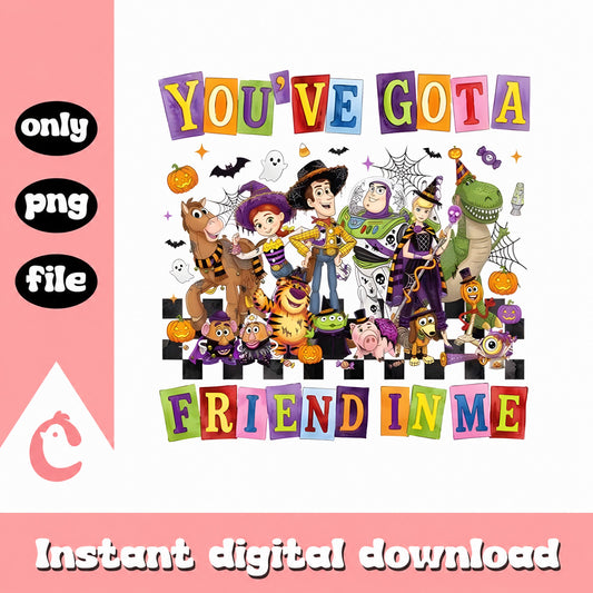 Toy Story Halloween PNG, You've Gota Friend In Me, Disney PNG