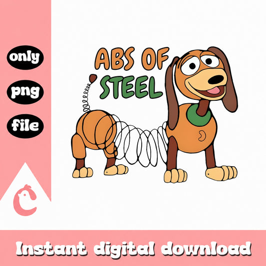 Toy Story Slinky Dog Abs Of Steel PNG, Disney Character, PNG File
