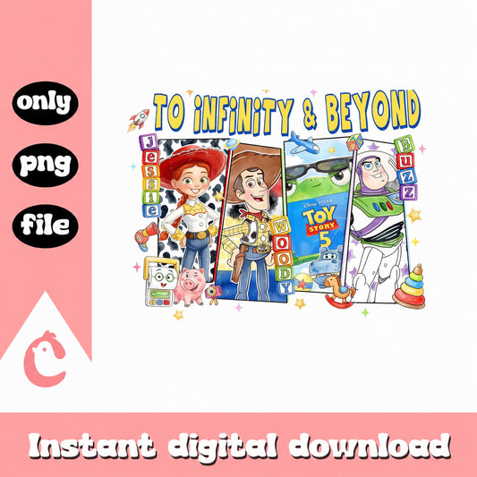 Toy Story To Infinity And Beyond SVG, Disney Pixar SVG, PNG