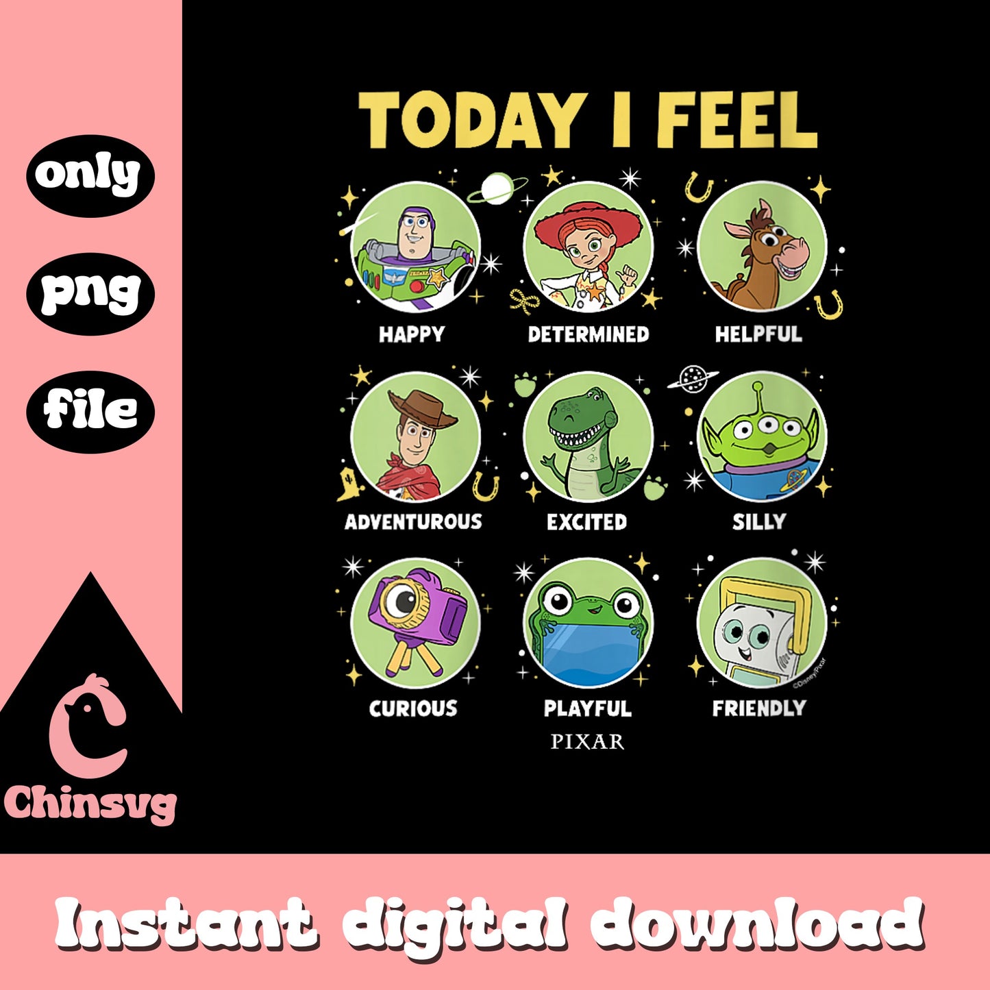 Toy Story Today I Feel Emotions PNG, Disney Pixar PNG, Buzz Lightyear PNG