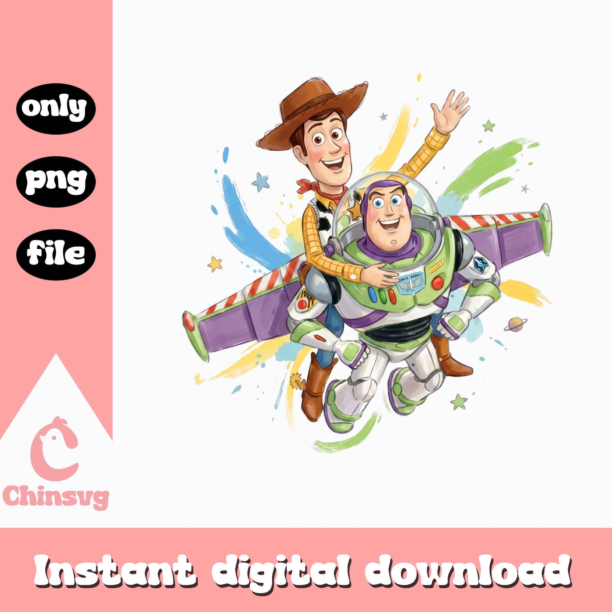 Toy Story Woody And Buzz Lightyear PNG, Disney PNG, Toy Story PNG