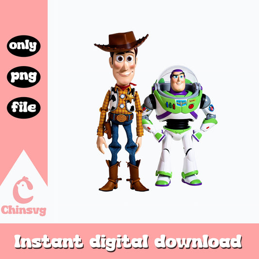 Toy Story Woody And Buzz Lightyear PNG, Disney Pixar PNG, Toy Story PNG