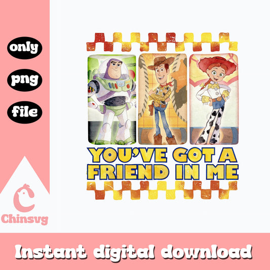Toy Story You've Got A Friend In Me PNG, Woody PNG, Buzz PNG