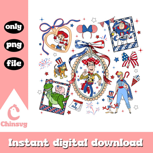 Toy story character mirror png, Toy story character png