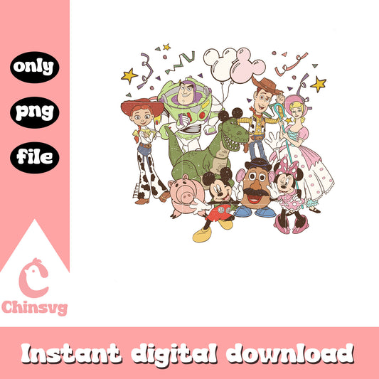 Toy story characters drawing png, disney and characters png
